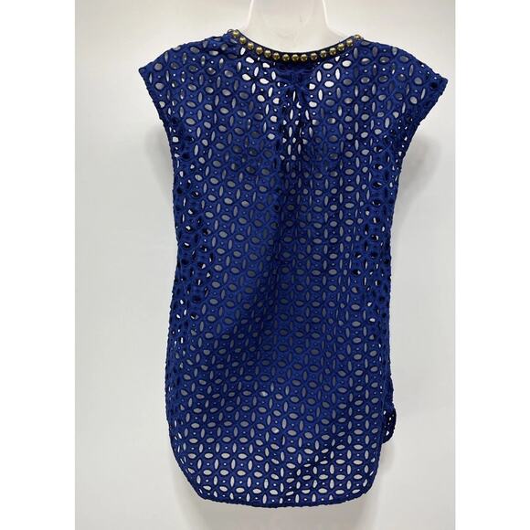Lilly Pulitzer For Target Navy Blue Eyelet Cover Up Size XS - Picture 5 of 8